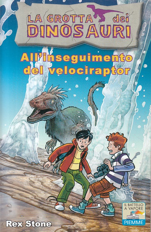 LB- GROTTA DINOSAURI N.5 INSEGUIMENTO VELOCIRAPTOR-- PIEMME--- 2011 - B - ZFS181