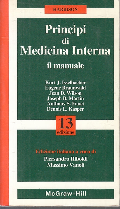 LQ- PRINCIPI DI MEDICINA INTERNA - HARRISON - McGRAW-HILL--- 1995- B- ZFS297