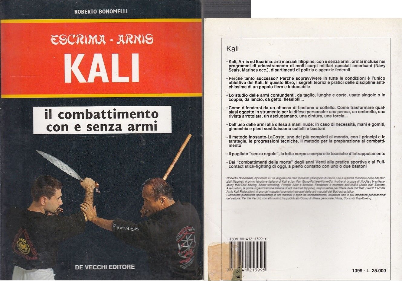 LZ- ESCRIMA ARNIS KALI COMBATTIMENTO - BONOMELLI - DE VECCHI---- 1998- B- YFS681