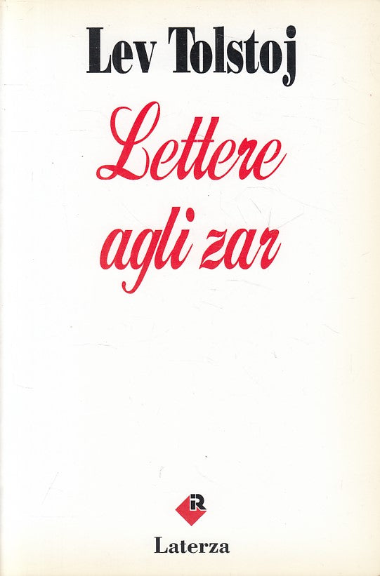 LS- LETTERE AGLI ZAR - TOLSTOJ - LATERZA - ROBINSON - 1a ED. - 1995 - B - ZFS403