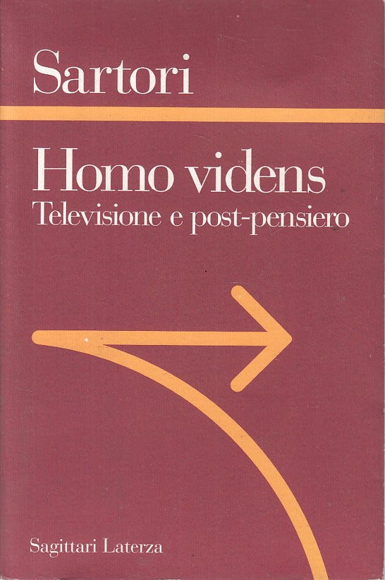 LS- HOMO VIDENS TELEVISIONE E POST PENSIERO -- LATERZA --- 1997 - B - YFS632