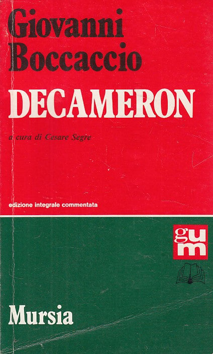 LN- DECAMERON - GIOVANNI BOCCACCIO - MURSIA - NUOVA SERIE -- 1999 - B - YFS608