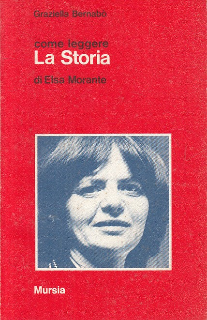 LS- COME LEGGERE STORIA DI ELSA MORANTE - BERNABO - MURSIA --- 1991 - B - YFS723