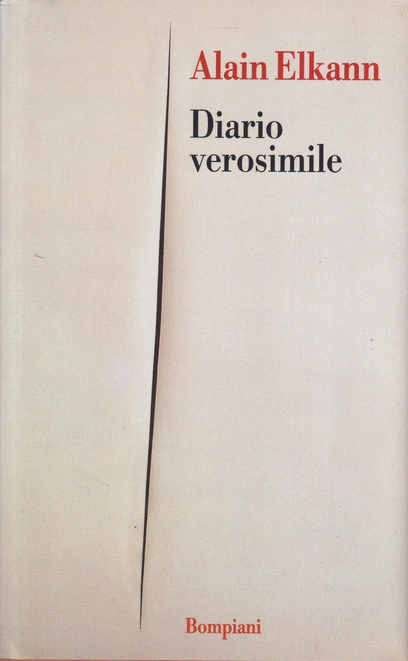 Diario verosimile - Alain Elkann - Bompiani - JXS238