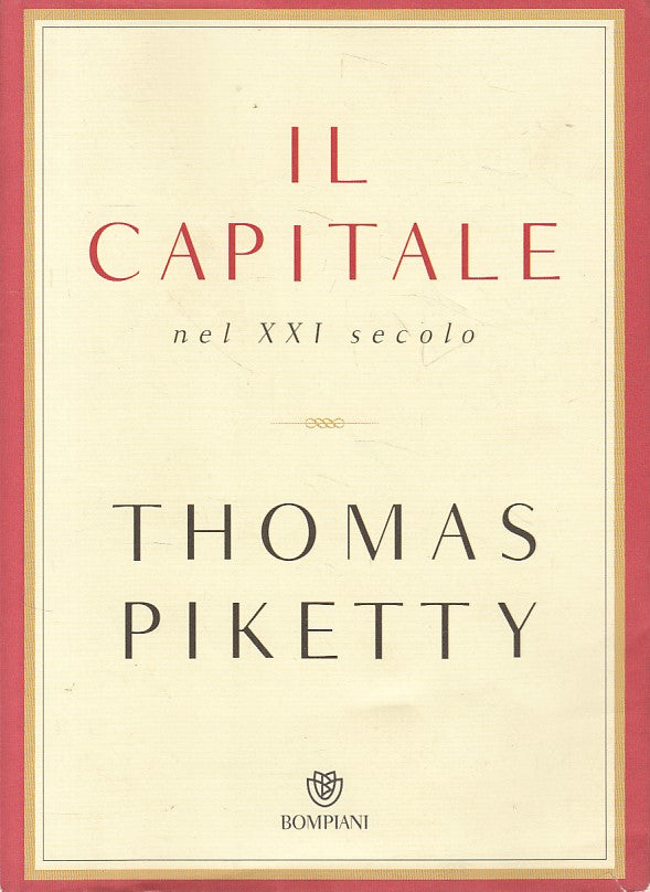 LS- IL CAPITALE NEL XXI SECOLO - PIKETTY - BOMPIANI --- 2014 - BS - ZFS217
