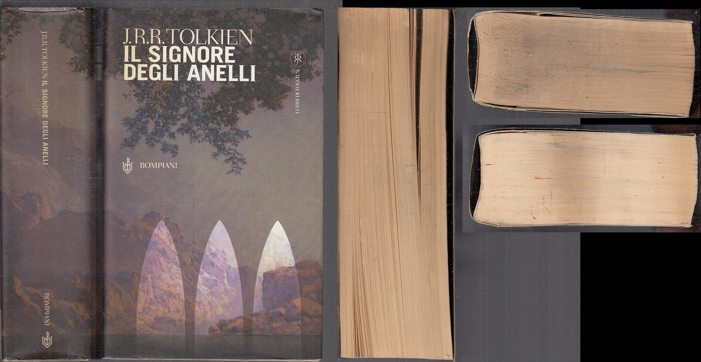 LF- IL SIGNORE DEGLI ANELLI CON MAPPA - TOLKIEN - BOMPIANI --- 2002 - BS - XFS98