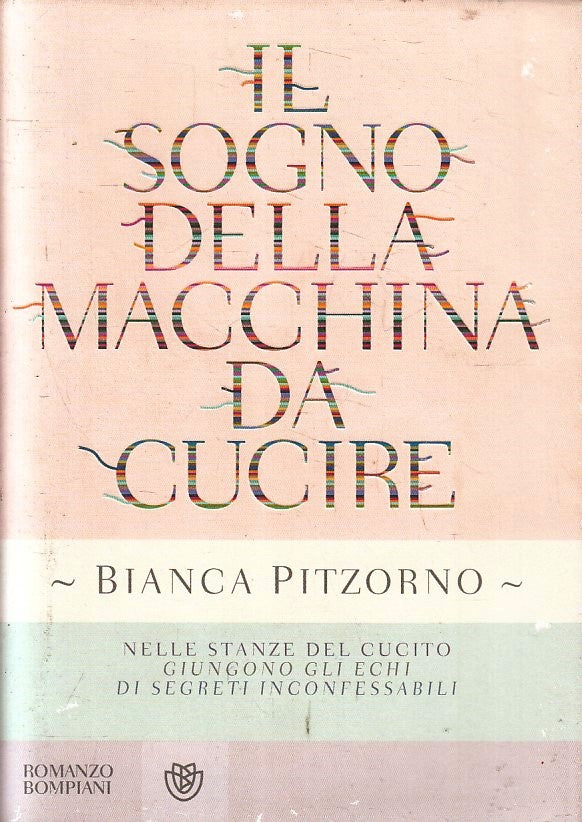 LN- IL SOGNO DELLA MACCHINA DA CUCIRE - BIANCA PITZORNO- BOMPIANI---- BS- YFS377