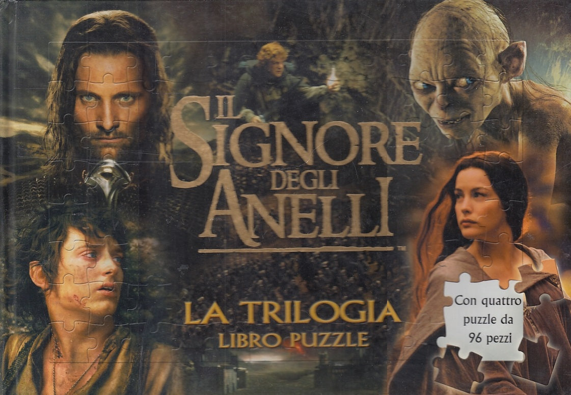 LB- IL SIGNORE DEGLI ANELLI TRILOGIA LIBRO PUZZLE-- WHITE STAR--- 2005- C-ZFS489