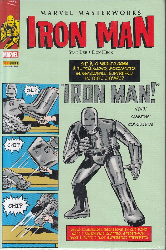 LB- MARVEL MASTERWORKS IRON MAN 1 RISTAMPA - STAN LEE - PANINI --- 2010- CS- VGX