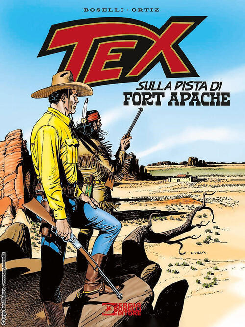 FB- TEX SULLA PISTA DI FORT APACHE CARTONATO- BOSELLI TICCI- BONELLI- 2023-C-D24