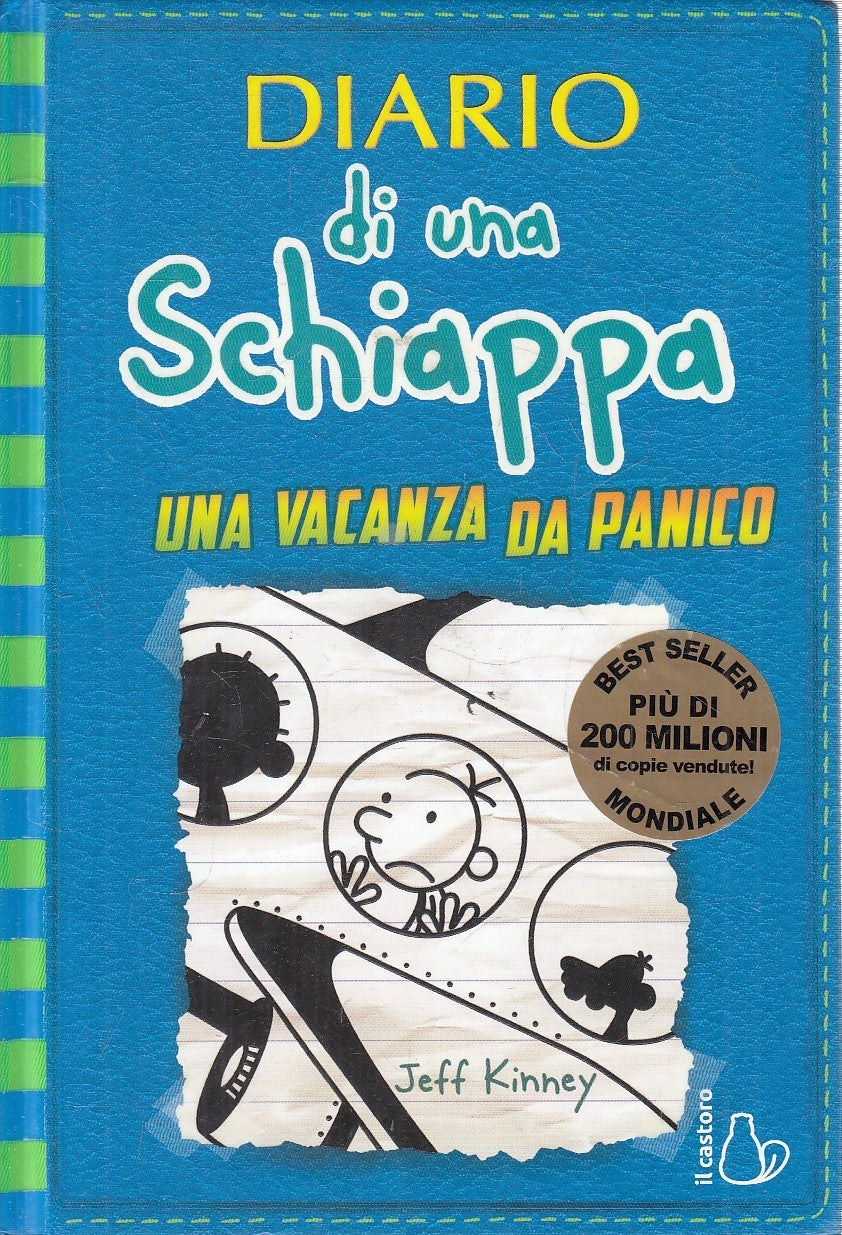 LN- DIARIO DI SCHIAPPA VACANZA DA PANICO - KINNEY - CASTORO --- 2018 - C - YFS59