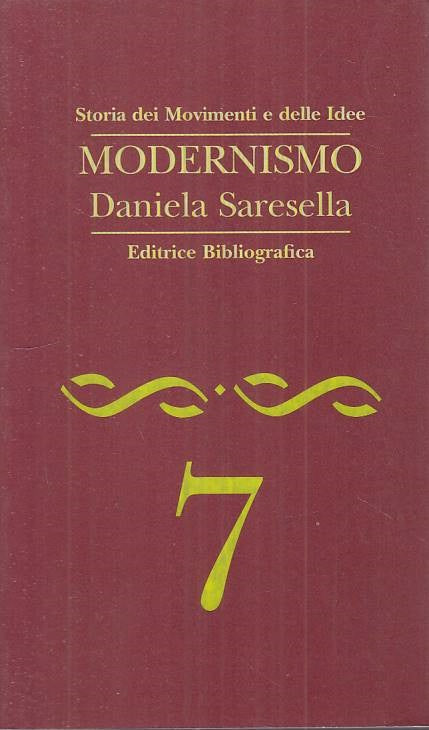 LS- STORIA MOVIMENTI IDEE N.7 MODERNISMO -- BIBLIOGRAFICA --- 1995 - B - YTS414