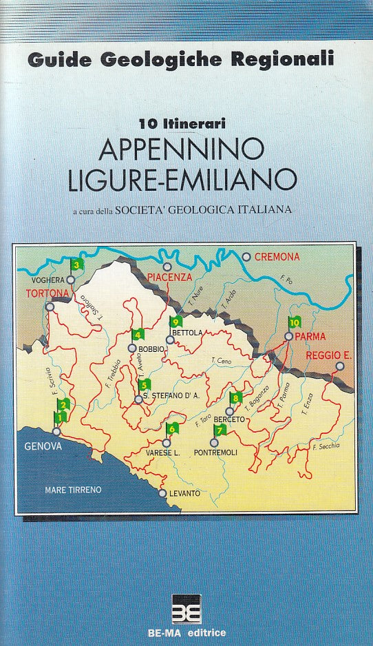 LV- GUIDE GEOLOGICHE APPENNINO LIGURE EMILIANO 10 ITINERARI----- 1994- B- ZFS165