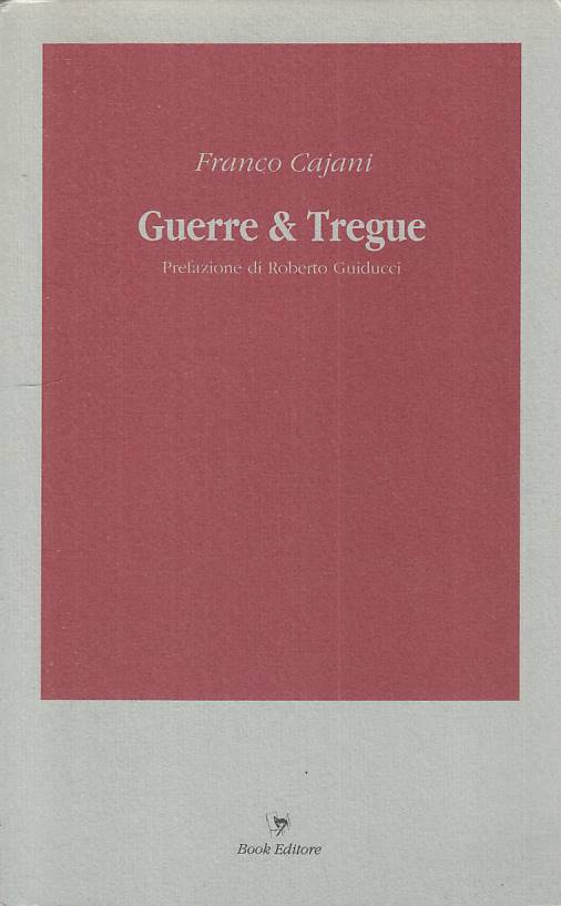 LN- GUERRE & TREGUE - CAJANO - BOOK - TABULA POESIA - 1a ED. - 1991 - B - YFS17