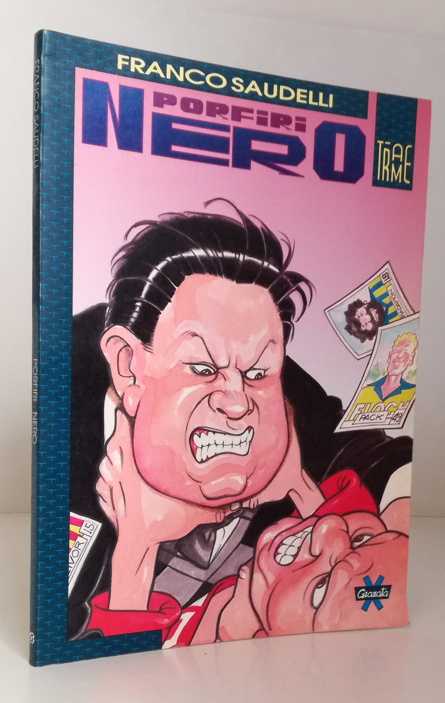 PORFIRI NERO A FUMETTI - FRANCO SAUDELLI - GRANATA - TRAMA -- 1982 - B- VHX
