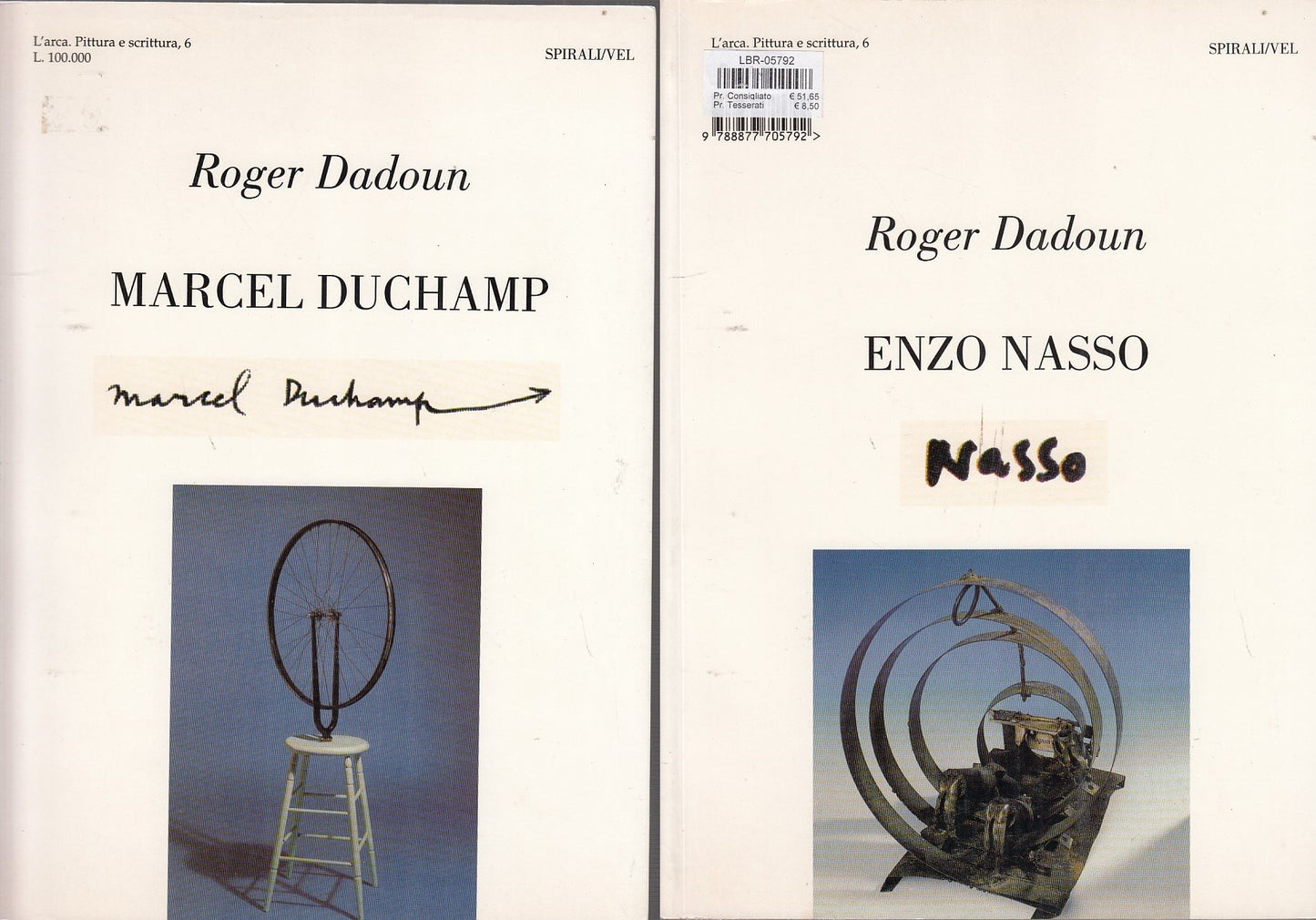 LT- DUCHAMP NASSO- DADOUN- SPIRALI- L'ARCA PITTURA SCRITTURA 6-- 2001- B- ZDS560