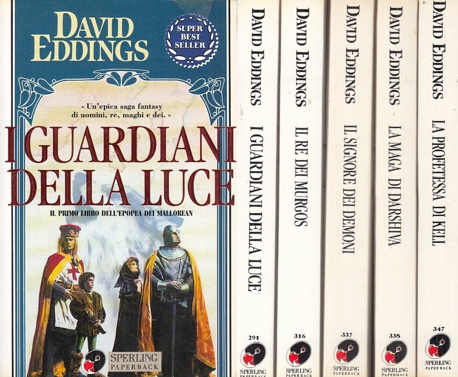 LN- EPOPEA DEI MALLOREAN 5 VOL- EDDINGS- SPERLING PAPERBACK--- 1993- B - YDS471