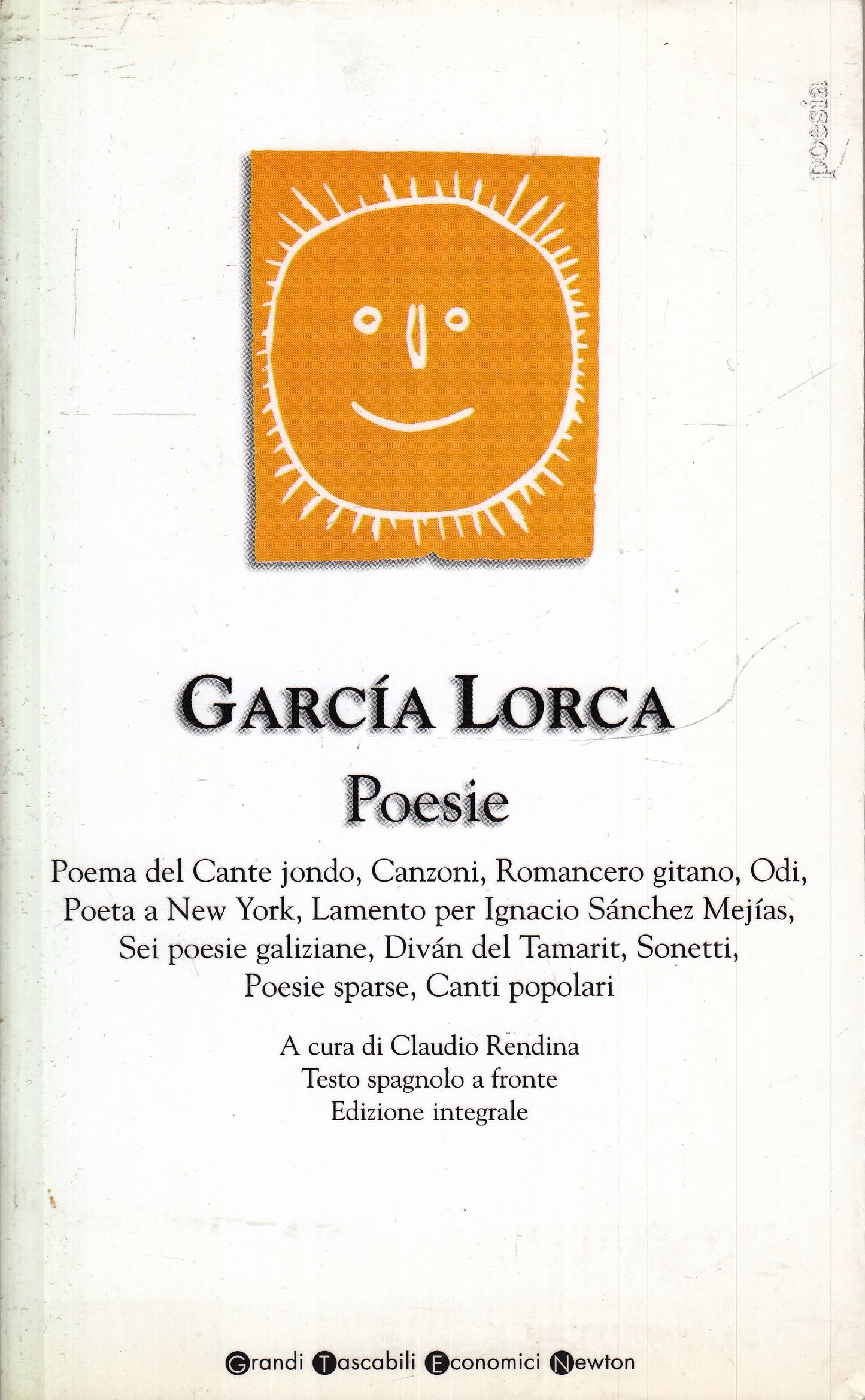 POESIE - GARCIA LORCA- NEWTON- GRANDI TASCABILI ECONOMICI 210-- 1993- B- XFS