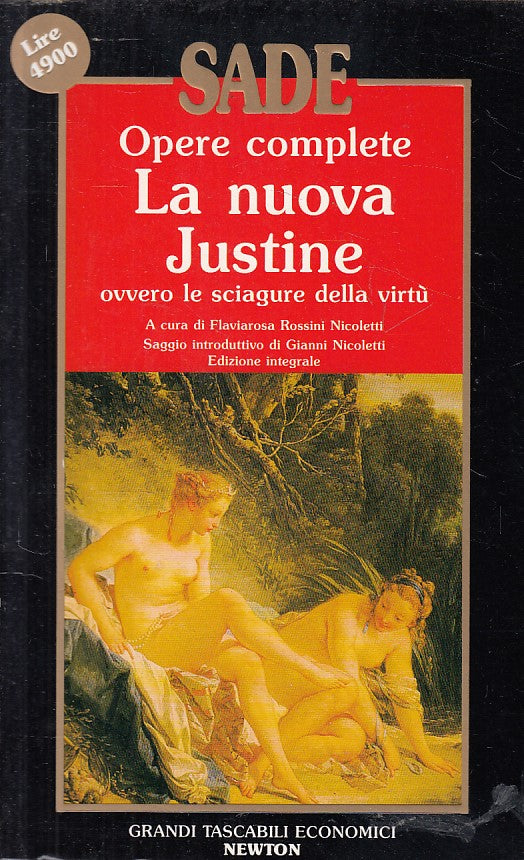 LN- OPERE COMPLETE LA NUOVA JUSTIN - SADE - NEWTON --- 1993 - B - YFS338