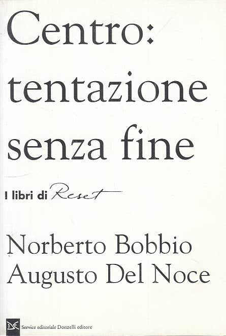 Centro tentazione senza fine - Bobbio Augusto Del Noce - Reset - 1995 - ZFS136