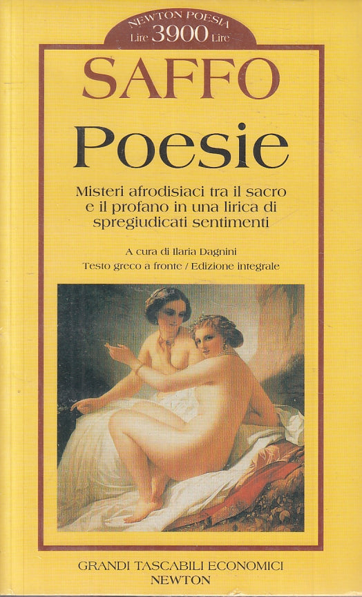 LN2- POESIE TESTO GRECO A FRONTE - SAFFO - NEWTON - GRANDI TASCABILI--- B- JXS9