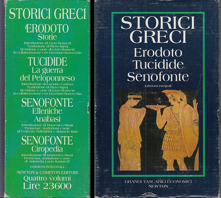LN- STORICI GRECI COFANETTO 4 VOLUMI ERODOTO TUCIDIDE-- NEWTON--- 1997- B- XFS50