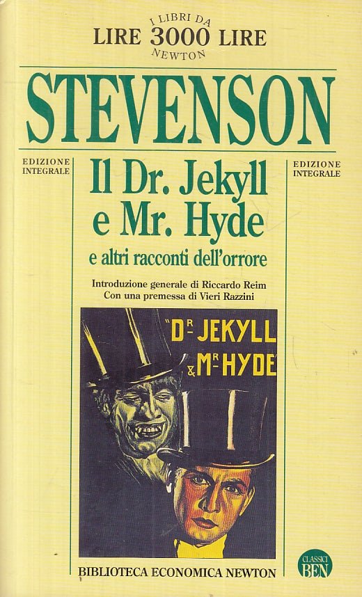 LN2- IL DR. JEKYLL E MR. HYDE - STEVENSON- NEWTON BIBLIOTECA ACONOMICA- B- JXS57