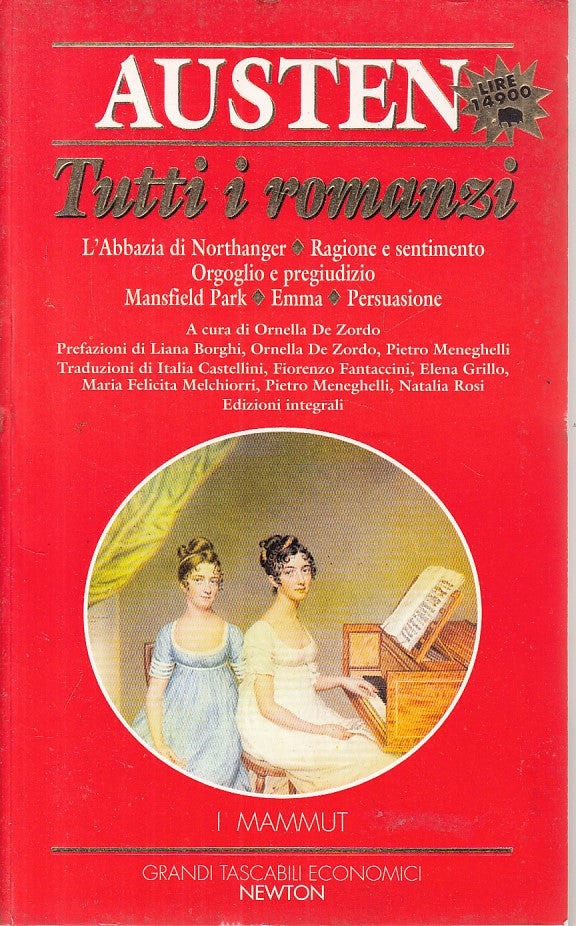 LN- TUTTI I ROMANZI - JANE AUSTEN - NEWTON - MAMMUT - 1a ED. - 1997 - B - YFS214