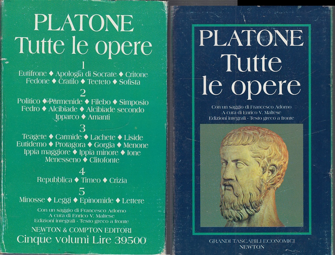 LN- TUTTE LE OPERE COFANETTO 5 VOLUMI - PLATONE - NEWTON --- 1997 - B - XFS36