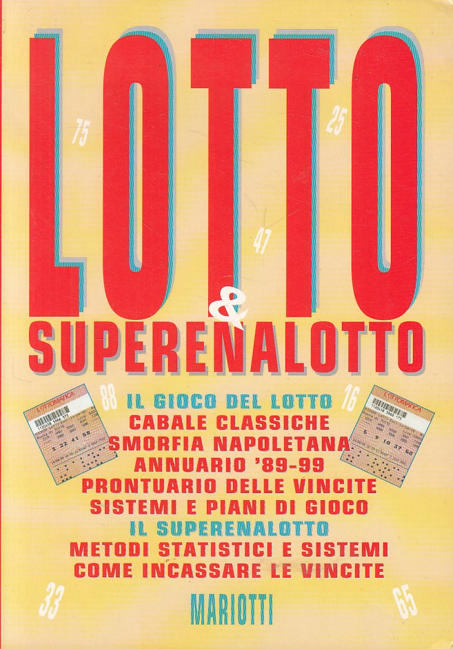 LS- LOTTO & SUPERENALOTTO -- MARIOTTI --- 1999 - B - YFS192