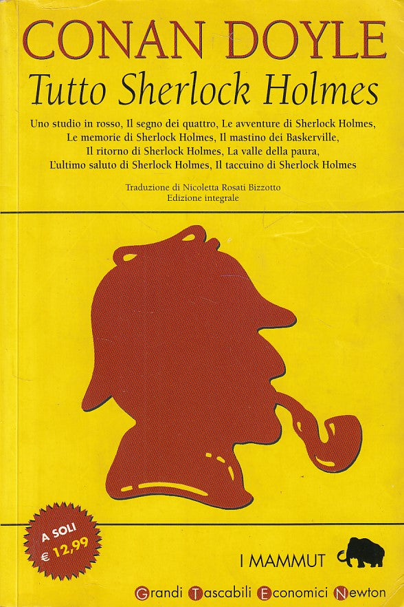 LN- TUTTO SHERLOCK JOLMES - CONAN DOYLE - NEWTON - MAMMUT -- 2001 - B - YDS384
