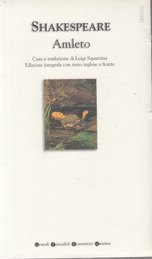 AMLETO INGLESE A FRONTE- SHAKESPEARE- NEWTON GRANDI TASCABILI ECONOMICI-XFS