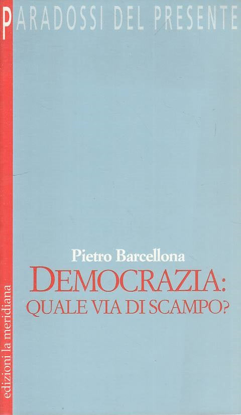 LS- DEMOCRAZIA: QUALE VIA DI SCAMPO? - BARCELLONA- MERIDIANA--- 1995 - B - YTS95