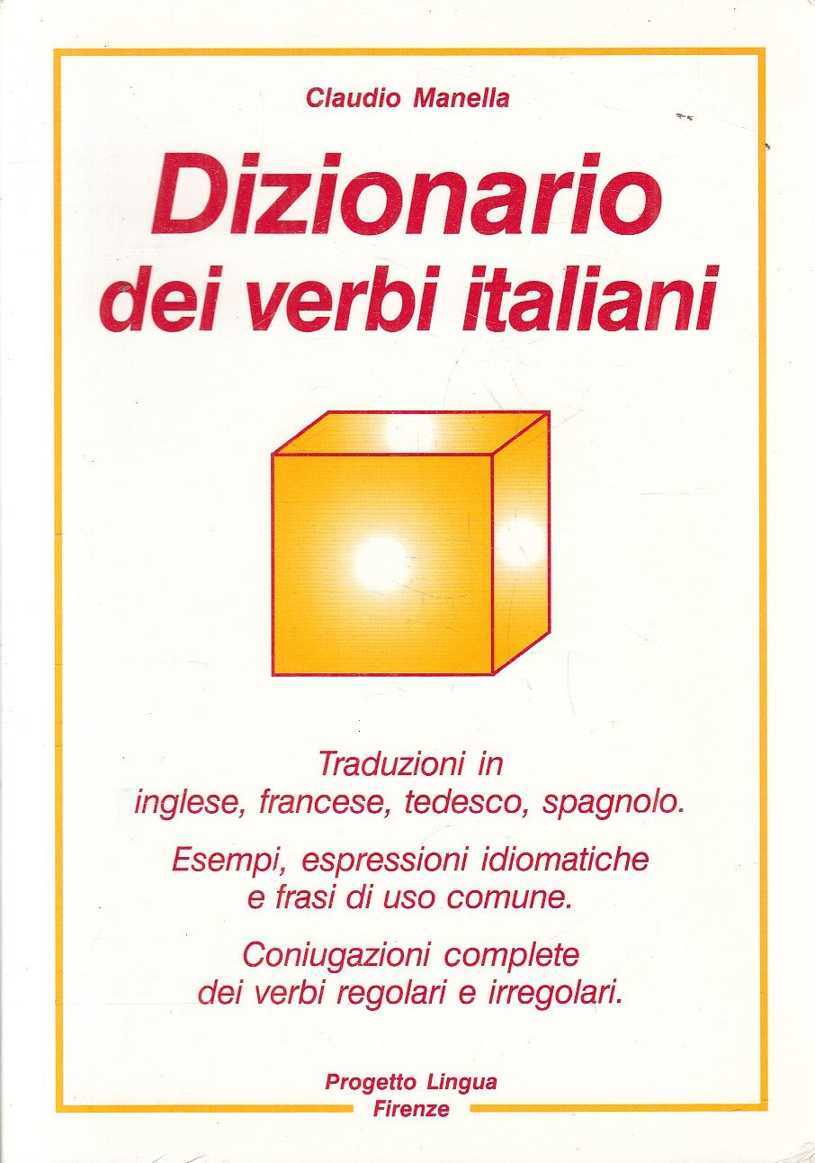 LZ- DIZIONARIO VERBI ITALIANI - MANELLA - PROGETTO LINGUA FIRENZE ---- B- YFS970