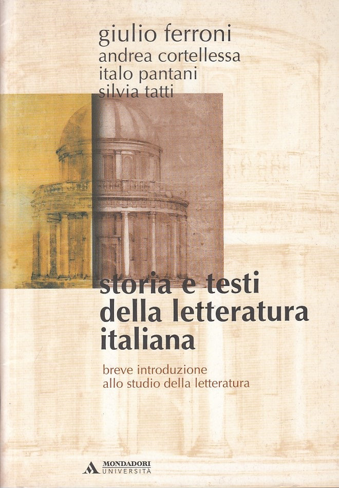 LS- STORIA TESTI LETTERATURA INTRODUZIONE -- MONDADORI --- 2002 - S - YFS487