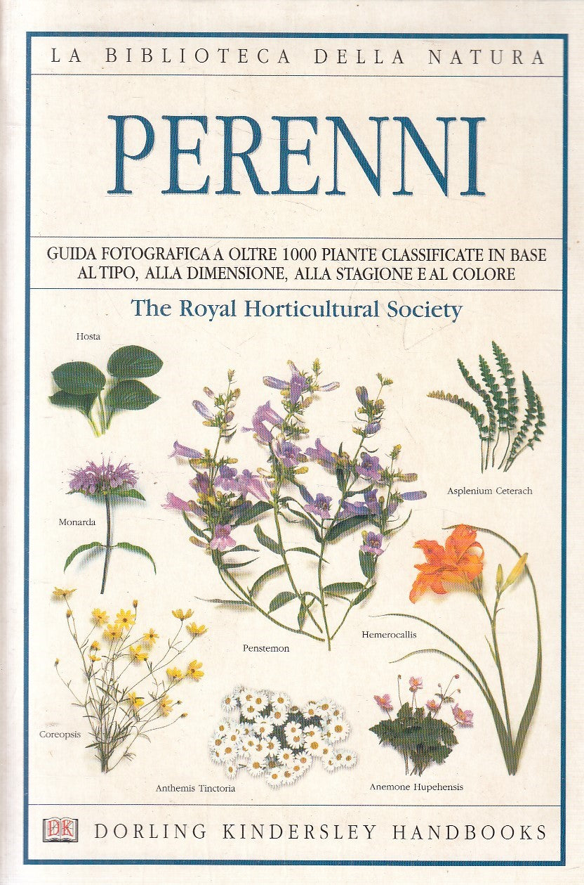 LN2- BIBLIOTECA NATURA 24 PERENNI GUIDA - HORTICULTURAL SOCIETY - DK - B- JXS271
