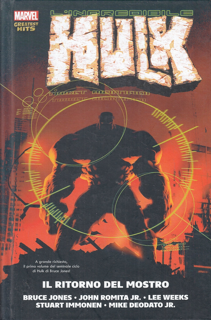FV- MARVEL GREATEST HITS L'INCREDIBILE HULK RITORNO DEL MOSTRO-- PANINI-- C- F23