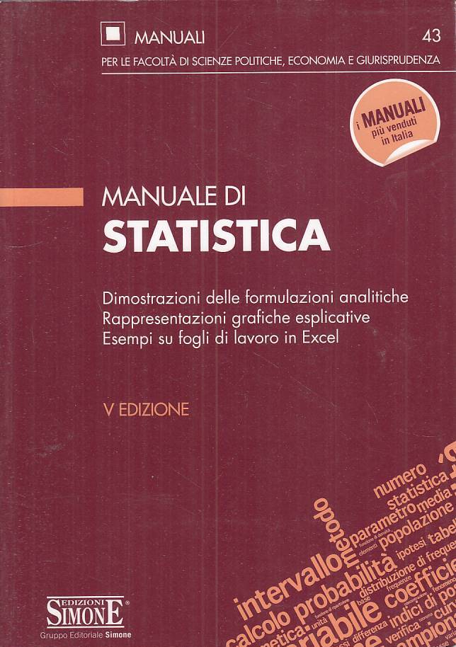 LZ- MANUALE DI STATISTICA -- SIMONE - MANUALI --- B - ZFS316