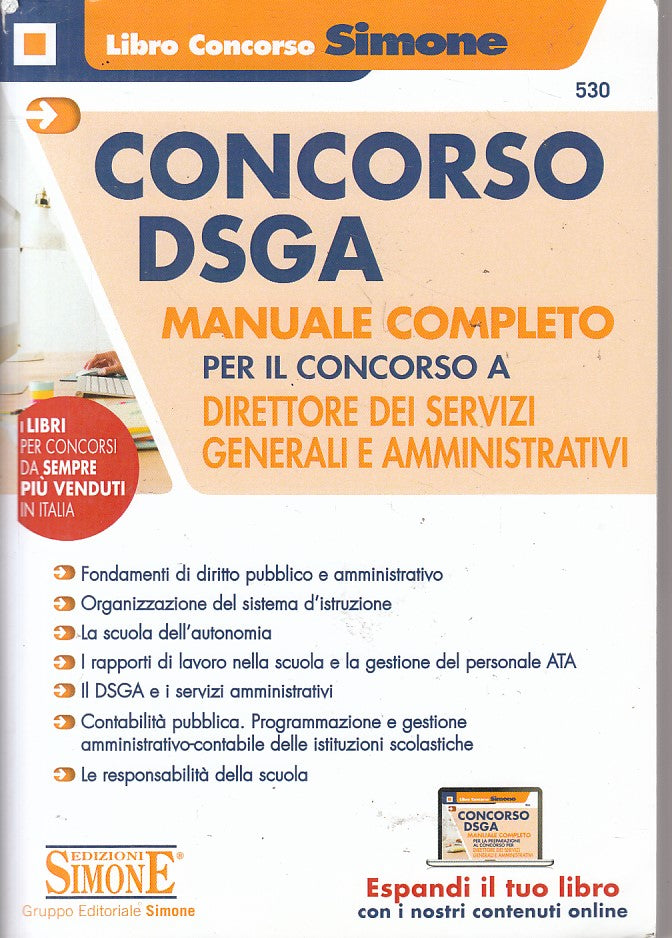 LZ- CONCORSO DSGA MANUALE DIRETTORE SERVIZI GENERALI-- SIMONE--- 2017- B- YFS484