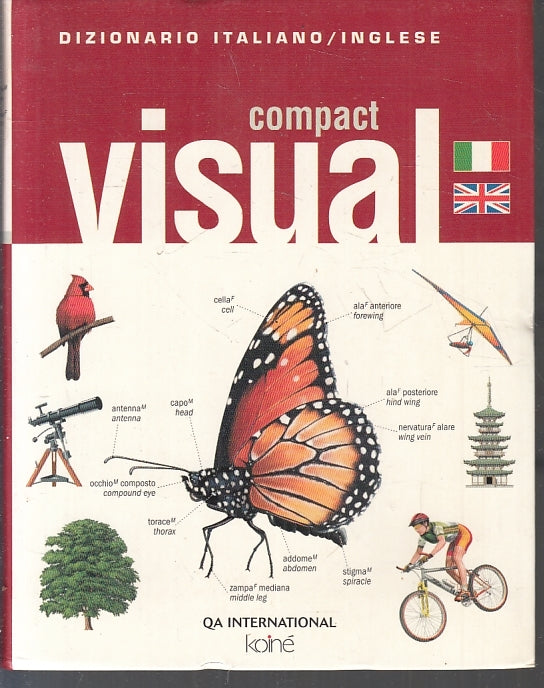 LZ- DIZIONARIO ITALIANO/INGLESE COMPACT VISUAL -- QA KOINE' --- 2009 - B- ZFS267