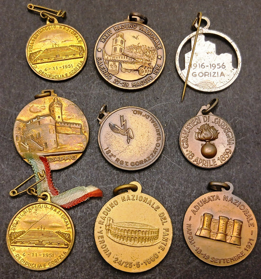 CB- 9 Medaglie Militari Granatieri Fanti Cavalleria Predappio Redipuglia-GTTS231