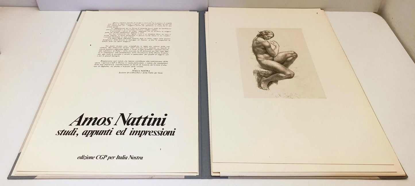 LT- AMOS NATTINI STUDI APPUNTI ED IMPRESSIONI 12 DISEGNI- CGP ITALIA NOSTRA- ZFS