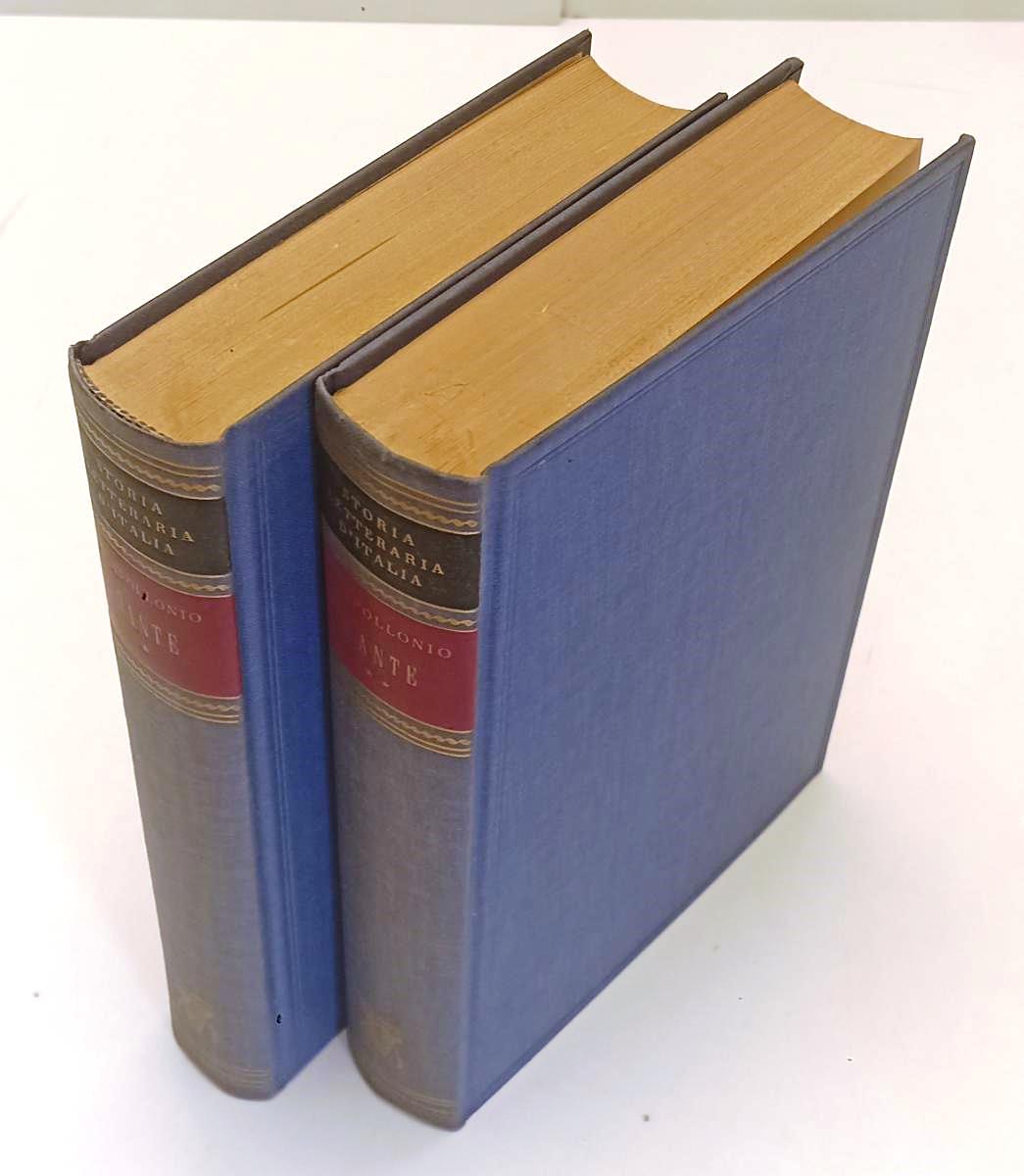 LN- DANTE 2 VOLUMI STORIA DELLA COMMEDIA- APOLLONIO- VALLARDI--- 1954- C- XFS211