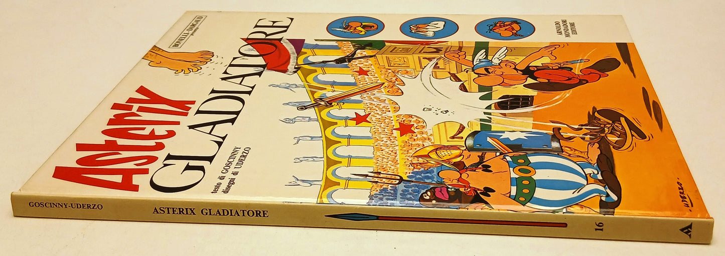 FC- ALBI DI ASTERIX 16 ASTERIX GLADIATORE - GOSCINNY UDERZO - MONDADORI-- C- M25