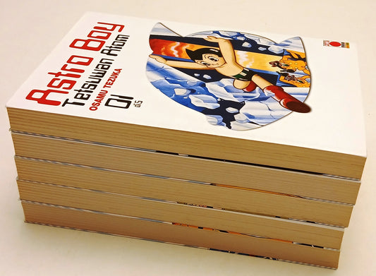 FM- ASTROBOY 1/5 COLLEZIONE COMPLETA- OSAMU TEZUKA- PLANET MANGA PANINI- BS- N25