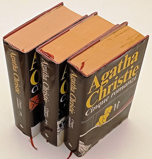 Cinque romanzi 3 volumi - Agatha Christie - Euroclub - 1a ed. - XFS