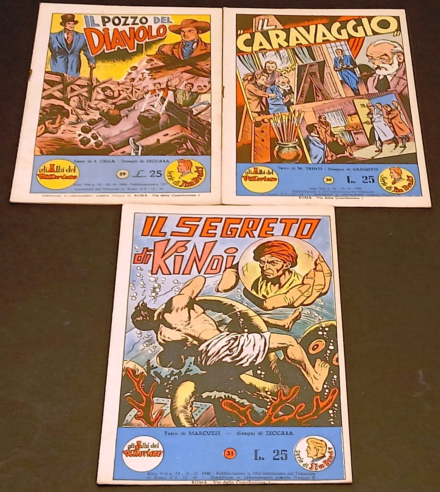 Gli albi del Vittorioso Jim Brady 1/31 - Sorgi Giolitti - A.V.E.- originali- H26