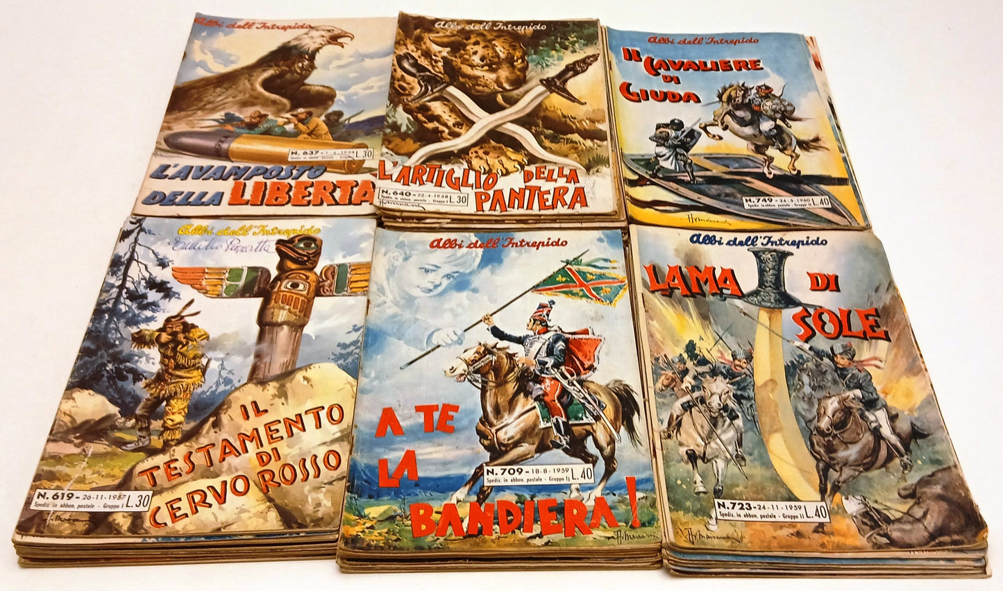 FZ- LOTTO 44 ALBI DELL'INTREPIDO TUTTI DIVERSI 610/1115- UNIVERSO- 1957/1967-N25