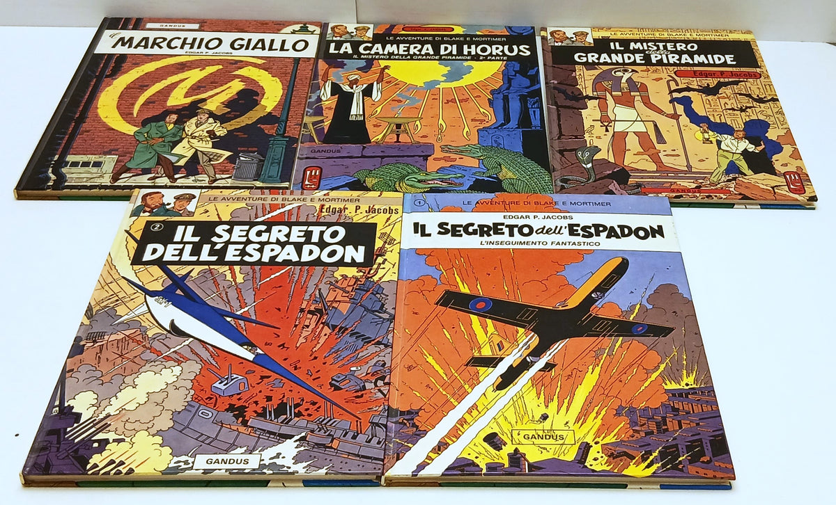 FV- BLAKE E MORTIMER VOLUMI 1/5 - EDGAR P. JACOBS - COMIC ART - C - G25