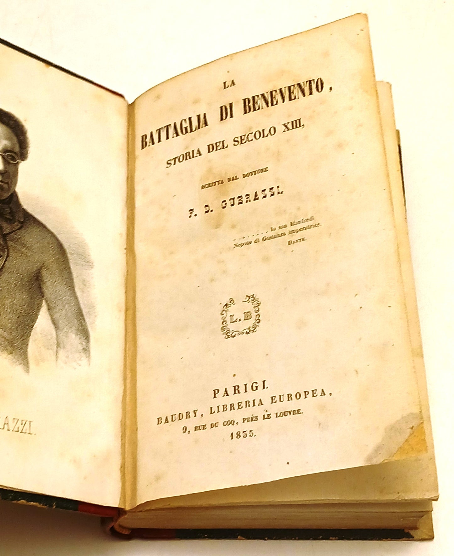 La battaglia di Benevento - F. D. Guerrazzi - Baudry - 1835 - ZFS78